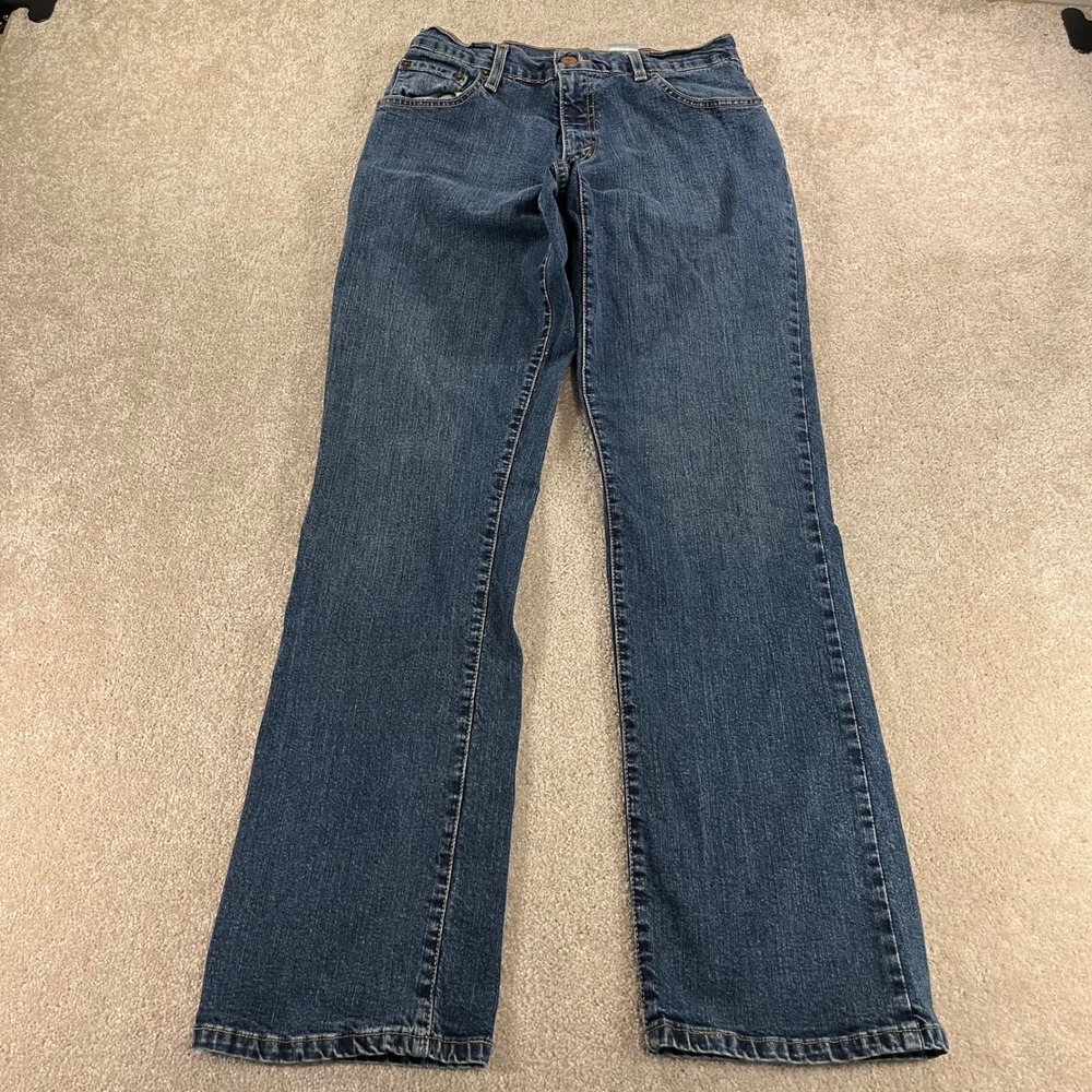 Levi's 550 Relaxed Bootcut Jeans Womens 8M Blue Stretch Denim Western